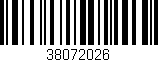 Código de barras (EAN, GTIN, SKU, ISBN): '38072026'