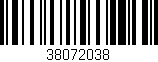 Código de barras (EAN, GTIN, SKU, ISBN): '38072038'
