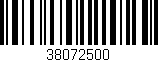 Código de barras (EAN, GTIN, SKU, ISBN): '38072500'