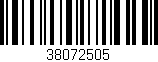 Código de barras (EAN, GTIN, SKU, ISBN): '38072505'