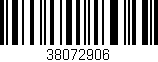 Código de barras (EAN, GTIN, SKU, ISBN): '38072906'