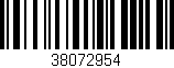 Código de barras (EAN, GTIN, SKU, ISBN): '38072954'