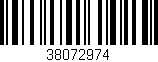 Código de barras (EAN, GTIN, SKU, ISBN): '38072974'