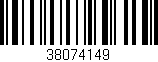 Código de barras (EAN, GTIN, SKU, ISBN): '38074149'