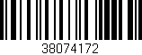 Código de barras (EAN, GTIN, SKU, ISBN): '38074172'