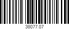 Código de barras (EAN, GTIN, SKU, ISBN): '38077.07'
