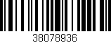 Código de barras (EAN, GTIN, SKU, ISBN): '38078936'