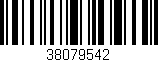 Código de barras (EAN, GTIN, SKU, ISBN): '38079542'