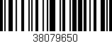 Código de barras (EAN, GTIN, SKU, ISBN): '38079650'
