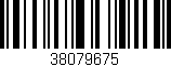Código de barras (EAN, GTIN, SKU, ISBN): '38079675'