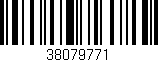Código de barras (EAN, GTIN, SKU, ISBN): '38079771'