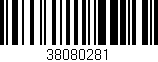 Código de barras (EAN, GTIN, SKU, ISBN): '38080281'