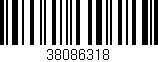 Código de barras (EAN, GTIN, SKU, ISBN): '38086318'
