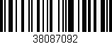 Código de barras (EAN, GTIN, SKU, ISBN): '38087092'