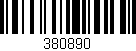 Código de barras (EAN, GTIN, SKU, ISBN): '380890'