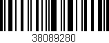 Código de barras (EAN, GTIN, SKU, ISBN): '38089280'