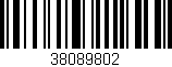 Código de barras (EAN, GTIN, SKU, ISBN): '38089802'