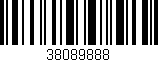 Código de barras (EAN, GTIN, SKU, ISBN): '38089888'