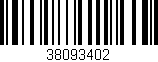 Código de barras (EAN, GTIN, SKU, ISBN): '38093402'