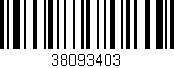 Código de barras (EAN, GTIN, SKU, ISBN): '38093403'