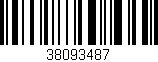 Código de barras (EAN, GTIN, SKU, ISBN): '38093487'