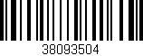 Código de barras (EAN, GTIN, SKU, ISBN): '38093504'