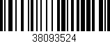 Código de barras (EAN, GTIN, SKU, ISBN): '38093524'