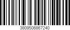 Código de barras (EAN, GTIN, SKU, ISBN): '3809506867240'