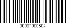 Código de barras (EAN, GTIN, SKU, ISBN): '38097000504'