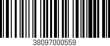 Código de barras (EAN, GTIN, SKU, ISBN): '38097000559'