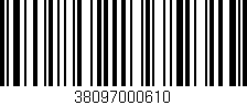 Código de barras (EAN, GTIN, SKU, ISBN): '38097000610'