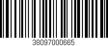 Código de barras (EAN, GTIN, SKU, ISBN): '38097000665'