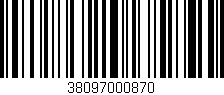Código de barras (EAN, GTIN, SKU, ISBN): '38097000870'