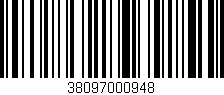 Código de barras (EAN, GTIN, SKU, ISBN): '38097000948'