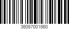 Código de barras (EAN, GTIN, SKU, ISBN): '38097001860'