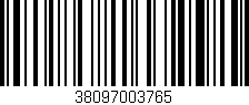 Código de barras (EAN, GTIN, SKU, ISBN): '38097003765'