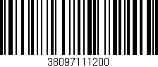 Código de barras (EAN, GTIN, SKU, ISBN): '38097111200'