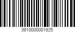 Código de barras (EAN, GTIN, SKU, ISBN): '3810000001825'