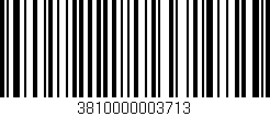 Código de barras (EAN, GTIN, SKU, ISBN): '3810000003713'