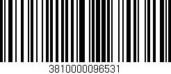 Código de barras (EAN, GTIN, SKU, ISBN): '3810000096531'