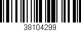 Código de barras (EAN, GTIN, SKU, ISBN): '38104299'