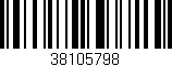 Código de barras (EAN, GTIN, SKU, ISBN): '38105798'