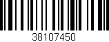 Código de barras (EAN, GTIN, SKU, ISBN): '38107450'