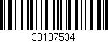 Código de barras (EAN, GTIN, SKU, ISBN): '38107534'
