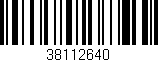 Código de barras (EAN, GTIN, SKU, ISBN): '38112640'