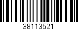 Código de barras (EAN, GTIN, SKU, ISBN): '38113521'