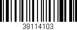 Código de barras (EAN, GTIN, SKU, ISBN): '38114103'
