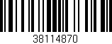 Código de barras (EAN, GTIN, SKU, ISBN): '38114870'