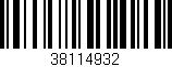 Código de barras (EAN, GTIN, SKU, ISBN): '38114932'