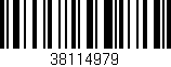 Código de barras (EAN, GTIN, SKU, ISBN): '38114979'